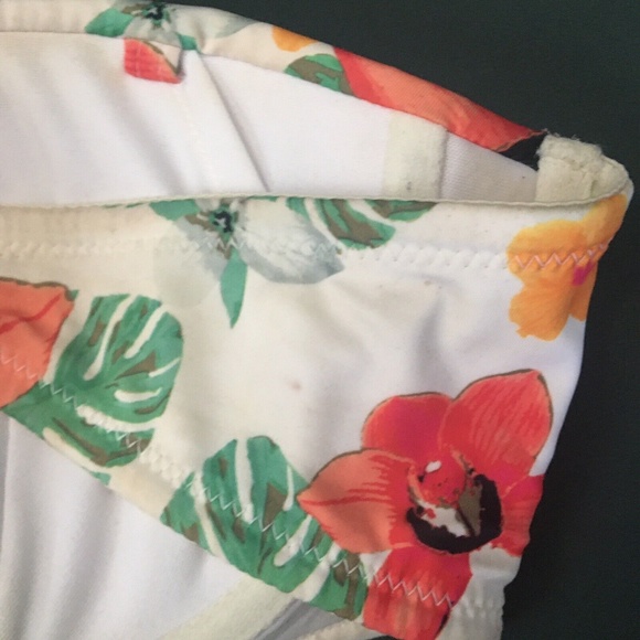 Aqua La Vie en Rose Womens Tropical Bathing Suit Top Y2k - Picture 9 of 9